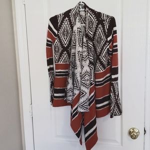 Burnt orange and brown sweater, size M